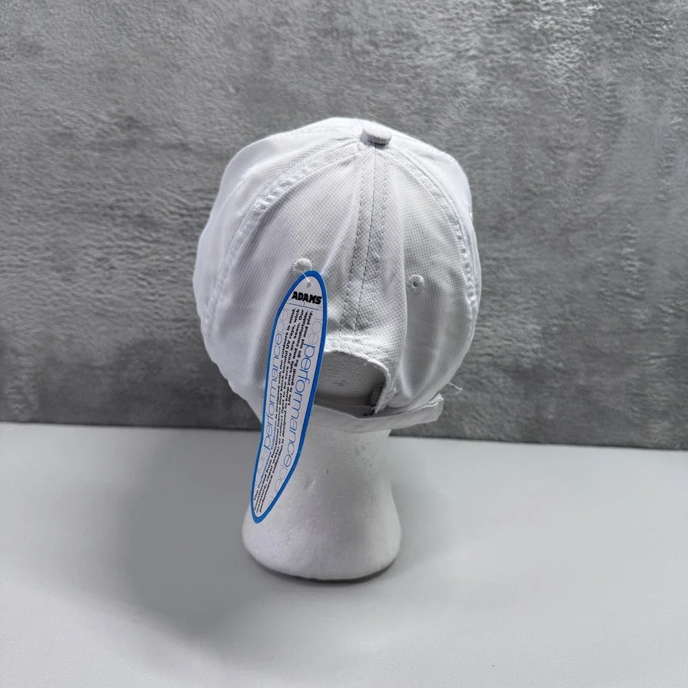 Adams Sea U Later White Strapback Baseball Cap Hat Boat Yacht Adjustable